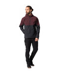 VAUDE Kerékpáros szélálló dzseki - QIMSA SOFTSHELL - bordó/fekete