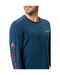 VAUDE Hosszú ujjú kerékpáros póló - MONVISO MERINO - kék