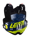 LEATT hát- és mellkasvédő - CHEST PROTECTOR 1.5 TORQUE - fekete/kék/sárga