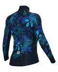 ALÉ Hosszú ujjú kerékpáros mez - GREEN GARDEN PR-R - kék