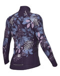 ALÉ Hosszú ujjú kerékpáros mez - GREEN GARDEN PR-R - lila/színes
