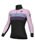 ALÉ Hosszú ujjú kerékpáros mez - CHAOS OFF ROAD - GRAVEL - lila/fekete