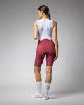 ALÉ Rövid kerékpáros nadrág kantárral - MAGIC COLOUR PR-E - piros