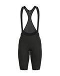 ALÉ Rövid kerékpáros nadrág kantárral - R-EV1 K-COLDBLACK 2.0 - fekete