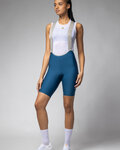 ALÉ Rövid kerékpáros nadrág kantárral - MASTER 2.0 PR-E - kék