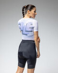ALÉ Rövid ujjú kerékpáros póló - INTIMO MULTIVERSO - fehér/kék