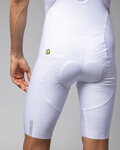 ALÉ Rövid kerékpáros nadrág kantárral - VOLTAGE R-EV1 - fehér