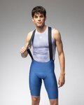ALÉ Rövid kerékpáros nadrág kantárral - R-EV1 VOLTAGE - kék