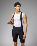 ALÉ Rövid kerékpáros nadrág kantárral - SPEEDFONDO LIGHT R-EV1 - fekete