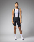 ALÉ Rövid kerékpáros nadrág kantárral - VOLTAGE R-EV1 - fekete