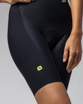 ALÉ Rövid kerékpáros nadrág kantárral - VOLTAGE R-EV1 - fekete