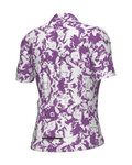 ALÉ Rövid ujjú kerékpáros mez - ESSENZA PRAGMA - fehér/lila