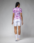 ALÉ Rövid ujjú kerékpáros mez - ESSENZA PRAGMA - fehér/lila