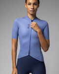 ALÉ Rövid ujjú kerékpáros mez - COLOR BLOCK PRAGMA - kék