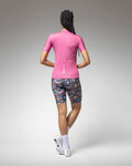ALÉ Rövid ujjú kerékpáros mez - PRAGMA COLOR BLOCK - rózsaszín
