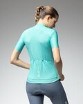 ALÉ Rövid ujjú kerékpáros mez - PRAGMA COLOR BLOCK - türkiz