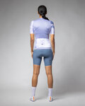 ALÉ Rövid ujjú kerékpáros mez - ATMOSFERA PR-E - fehér/lila
