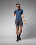 ALÉ Rövid ujjú kerékpáros mez - COLOR BLOCK OFF ROAD PRAGMA - kék