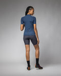 ALÉ Rövid ujjú kerékpáros mez - COLOR BLOCK OFF ROAD PRAGMA - kék