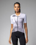 ALÉ Rövid ujjú kerékpáros mez - SPRINTER R-EV1 - fehér/lila/szürke