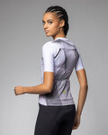 ALÉ Rövid ujjú kerékpáros mez - SPRINTER R-EV1 - fehér/lila/szürke