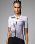 ALÉ Rövid ujjú kerékpáros mez - SPRINTER R-EV1 - fehér/lila/szürke