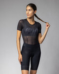 ALÉ Rövid ujjú kerékpáros póló - FOLLOW MW INTIMO - fekete