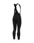 ALÉ Hosszú kerékpáros nadrág kantárral - R-EV1 VOLTAGE - fekete