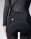 ALÉ 3/4-es kerékpáros nadrág kantárral - PRAGMA WINTER - fekete
