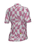 ALÉ Rövid ujjú kerékpáros mez - MULTIVERSO 2.0 PR-E - fehér/piros