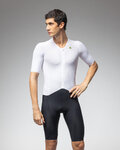ALÉ Kerékpáros overall - TRIATHLON EAGLE TRI - fehér/fekete