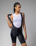 ALÉ Rövid kerékpáros nadrág kantárral - STRADA 2.0 PR-E - fekete