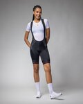 ALÉ Rövid kerékpáros nadrág kantárral - STRADA 2.0 PR-E - fekete
