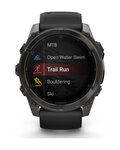 GARMIN okosóra - FENIX 8 AMOLED SAPPHIRE 51 mm - fekete