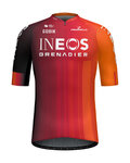 GOBIK Rövid ujjú kerékpáros mez - ODYSSEY INEOS GRENADIERS 2025 - narancssárga/piros