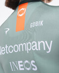 GOBIK Rövid ujjú kerékpáros mez - ODYSSEY NETCOMPANY INEOS 26 - zöld/narancssárga