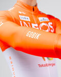 GOBIK Hosszú ujjú kerékpáros mez nyári - HYDER INEOS GRENADIERS 26 - fehér/narancssárga