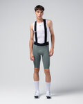 GOBIK Rövid kerékpáros nadrág kantárral - X - zöld