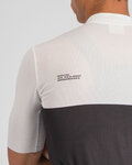 SPORTFUL Rövid ujjú kerékpáros mez - PISTA - fehér/fekete