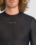 SPORTFUL Hosszú ujjú kerékpáros póló - WINTER LAYER TEE LS - fekete