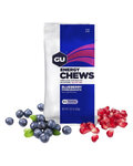GU Kerékpáros táplálékkiegészítő - ENERGY CHEWS 60 g BLUEBERRY POMEGRANATE