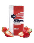 GU Kerékpáros táplálékkiegészítő - ENERGY CHEWS 60 g STRAWBERRY