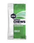 GU Kerékpáros táplálékkiegészítő - ENERGY CHEWS 60 G WATERMELON