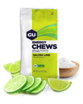 GU Kerékpáros táplálékkiegészítő - ENERGY CHEWS 60 g SALTED LIME