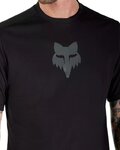 FOX Rövid ujjú kerékpáros mez - RANGER HEAD - fekete