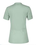SCOTT Rövid ujjú kerékpáros mez - TRAIL FLOW ZIP SS W - világoszöld