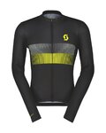 SCOTT Hosszú ujjú kerékpáros mez nyári - TEAM 10 - fekete/sárga