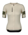 SCOTT Rövid ujjú kerékpáros mez - ENDURANCE PRO W - fehér/zöld