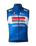 CASTELLI Kerékpáros mellény - SOUDAL QUICK-STEP 2024 PRO LIGHT WIND - kék/fehér/piros