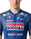 CASTELLI Rövid ujjú kerékpáros mez - COMPETIZIONE 4 TEAM SOUDAL QUICK-STEP 2026 - kék/zöld